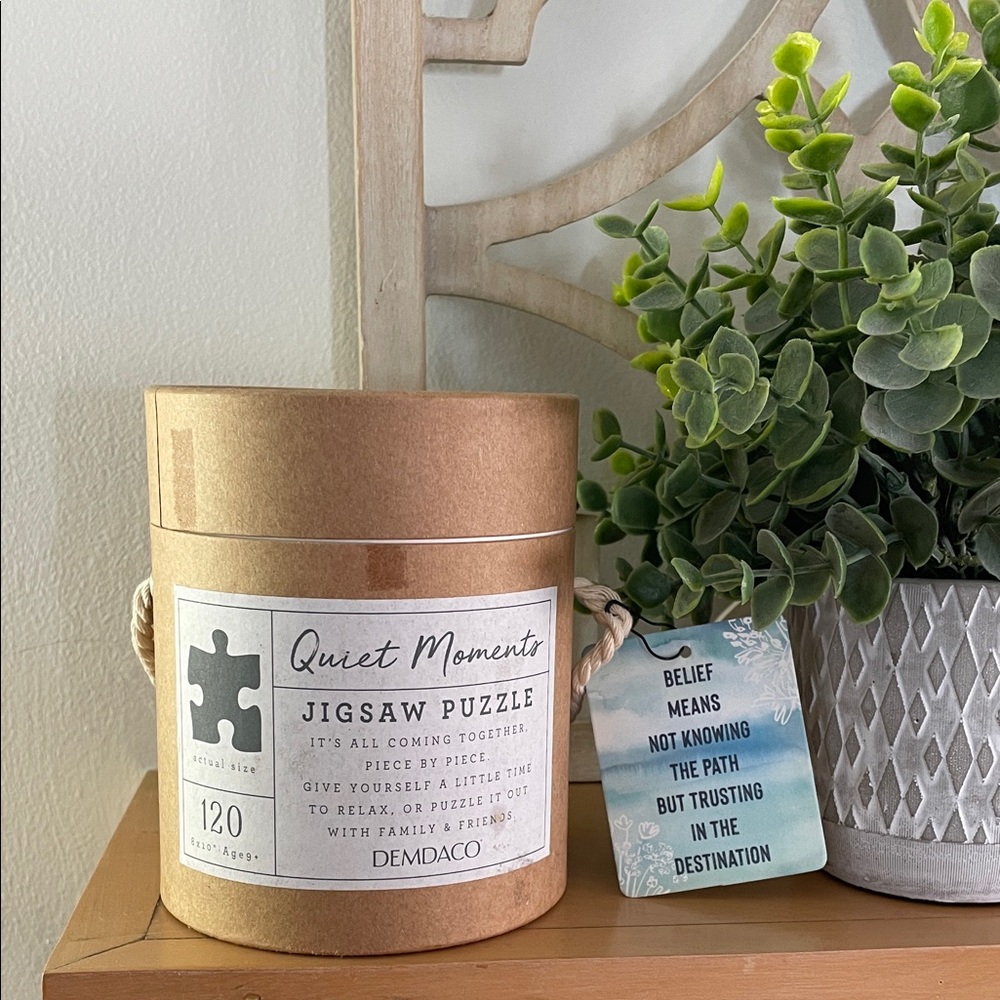 Demdaco Quiet Moments Jigsaw Puzzle Belief Means Not Knowing the Path